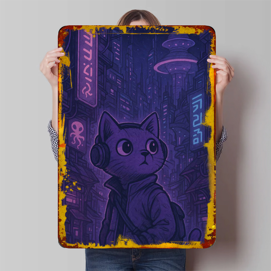 Retro Gaming Gift Ideas - Gaming-Muster, Metall-Wandkunst, Dekor, Retro, Vintage, Spielzimmer,