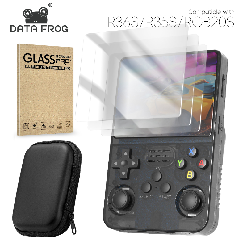 Retro Gaming Download - DATA FROG R36S Displayschutzfolie aus gehärtetem