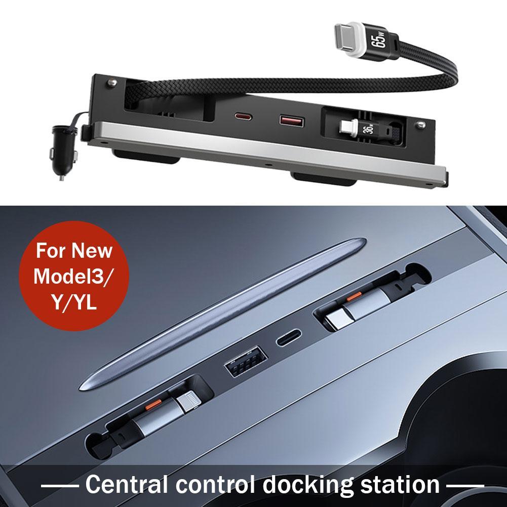 Controller Adapter Usb - Auto-Zentralsteuerungs-Dockingstation USB A Typ C Hub-Ladegerät