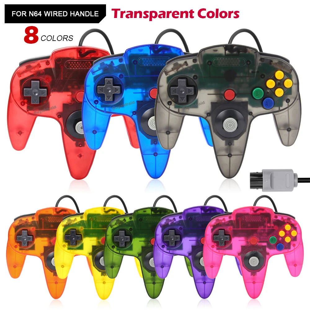 Retro Gaming N64 - 8 farben Wired Gamepad Für N64