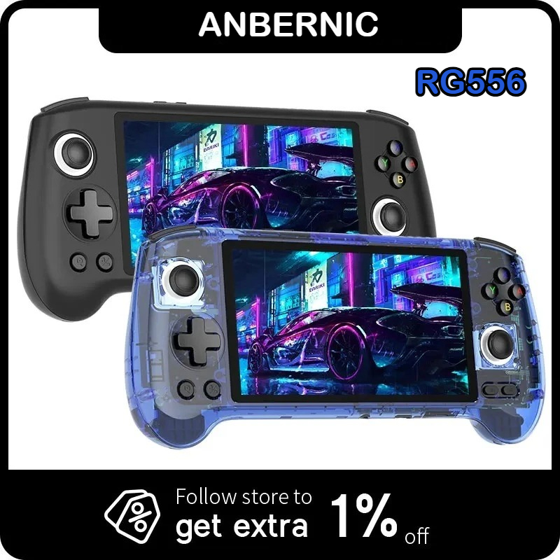 Retro Gaming Anbernic - ANBERNIC RG556 Handheld-Spielekonsole 5,48'' AMOLED 1080*1920