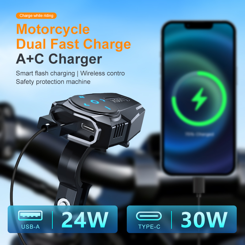 Controller Adapter Usb - Neuer Motorrad-Lenker USB-Ladegerät Bluetooth-Controller PD+USB Wasserdichter