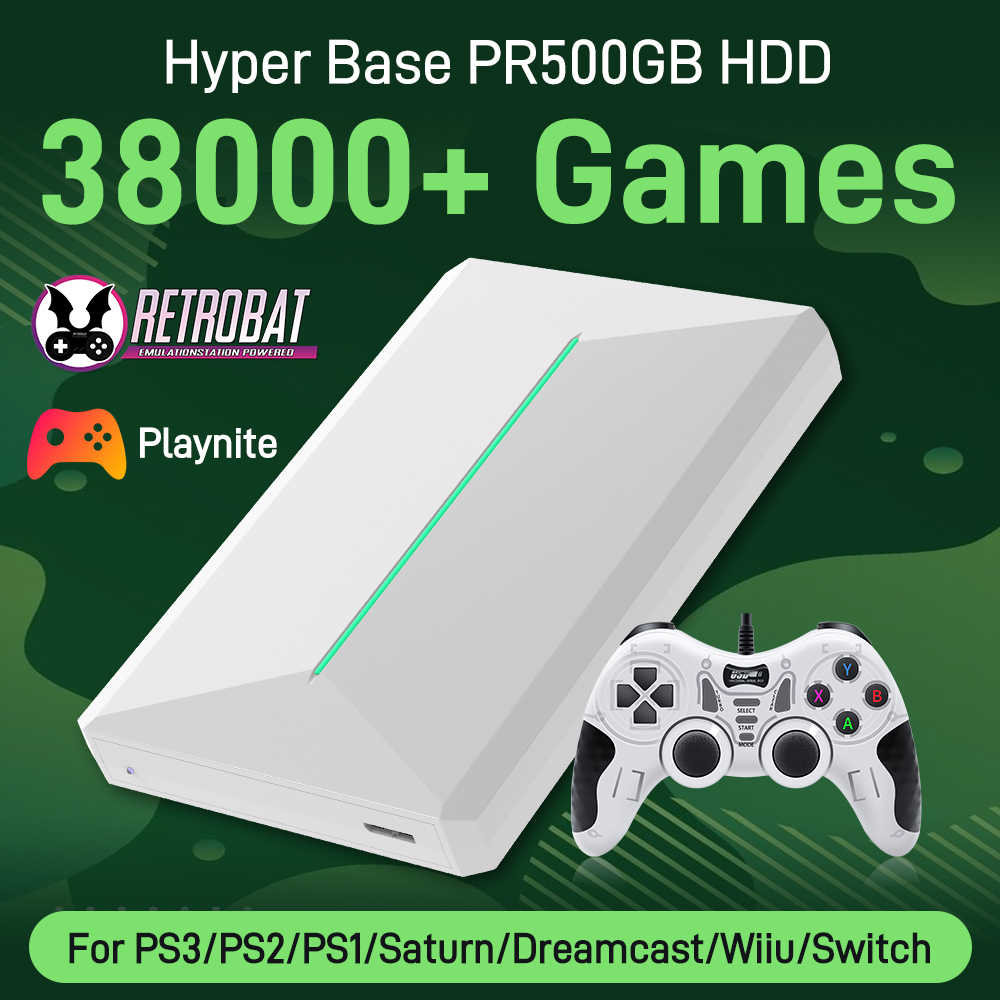 Retro Gaming Hard Drive - 500 GB Festplatte Retro Gaming HDD