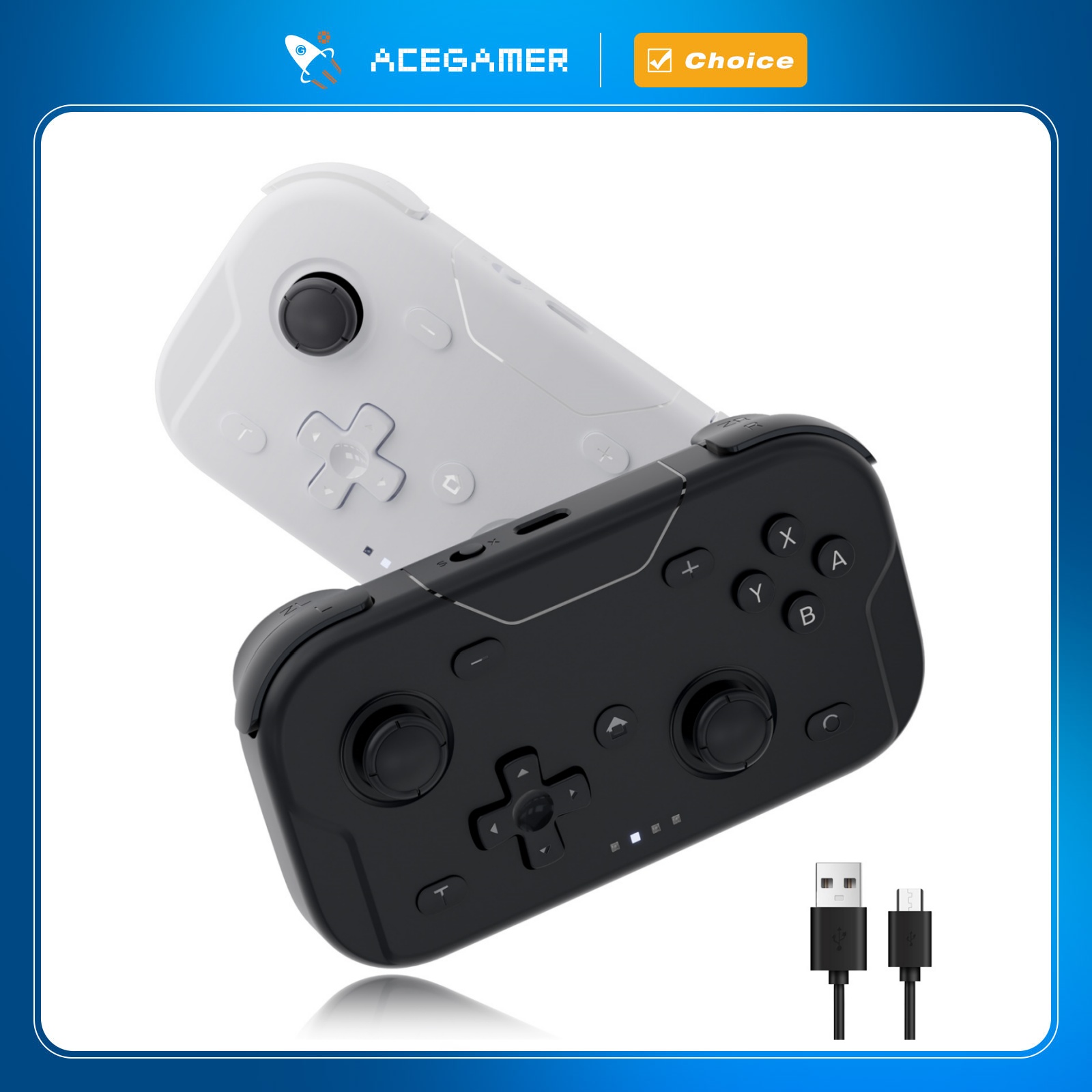 Retro Gaming Accessories - AceGamer Pocket Game Controller Tragbare Hall-Joysticks