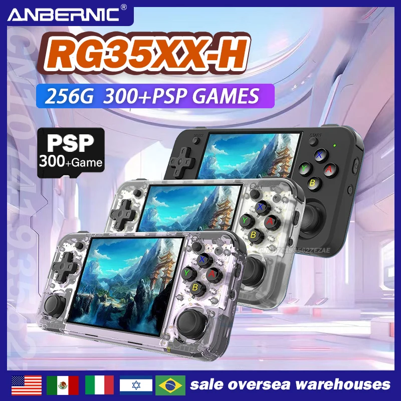 Retro Gaming Anbernic - ANBERNIC RG35XX H Handkonsolen 3,5-Zoll-IPS-Bildschirm Retro-Spiel