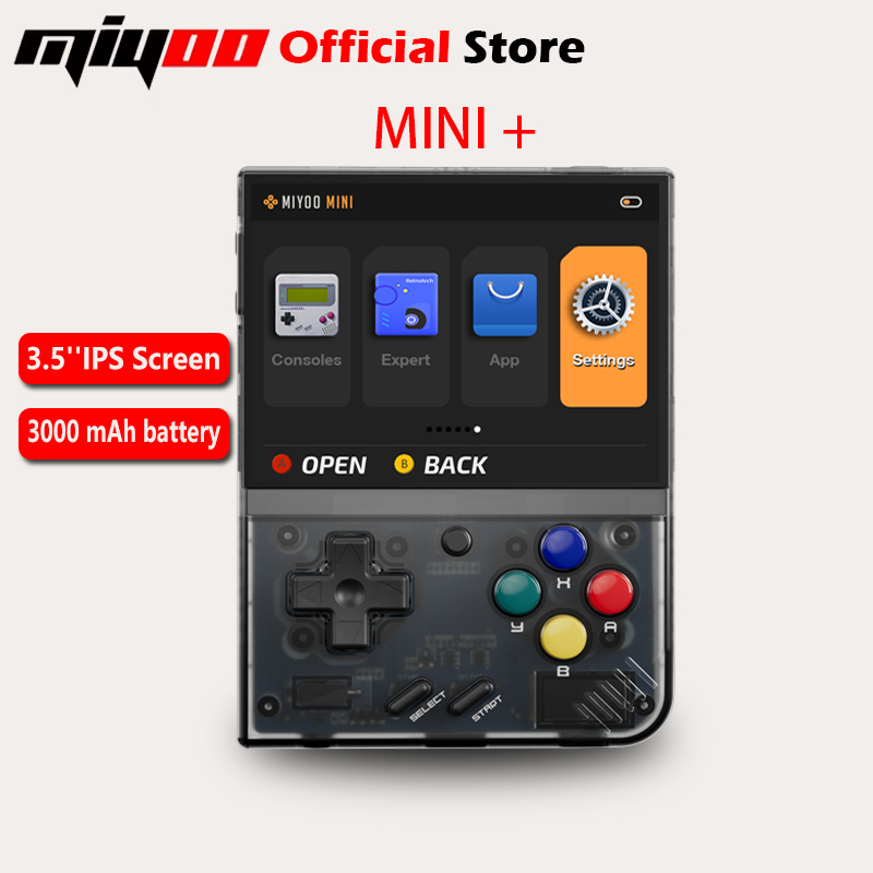 Retro Gaming Download - MIYOO Mini Plus Tragbare Retro-Handspielkonsole 3,5-Zoll-IPS-HD-Bildschirm