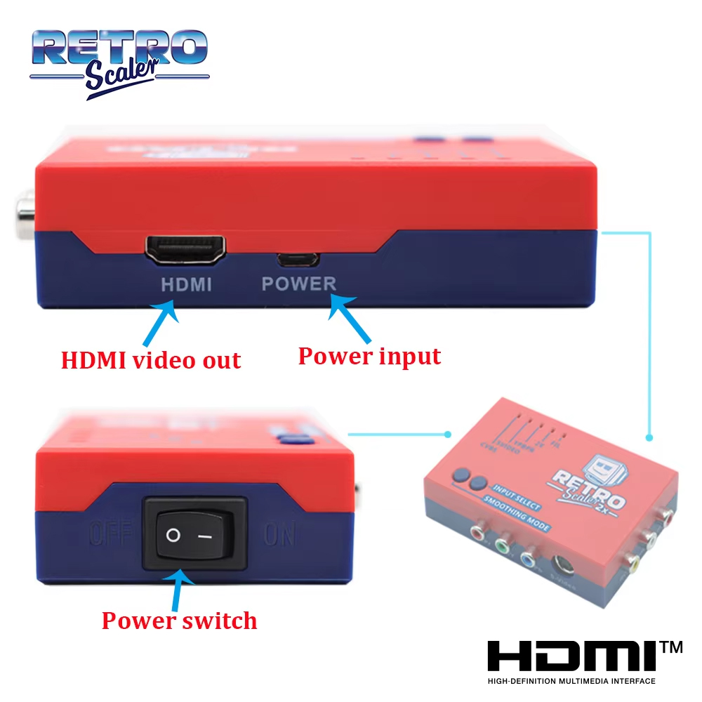 RetroScaler2x A/V zu HDMI ®    – Retro Gaming Hard Drive Bewertung und Preis
