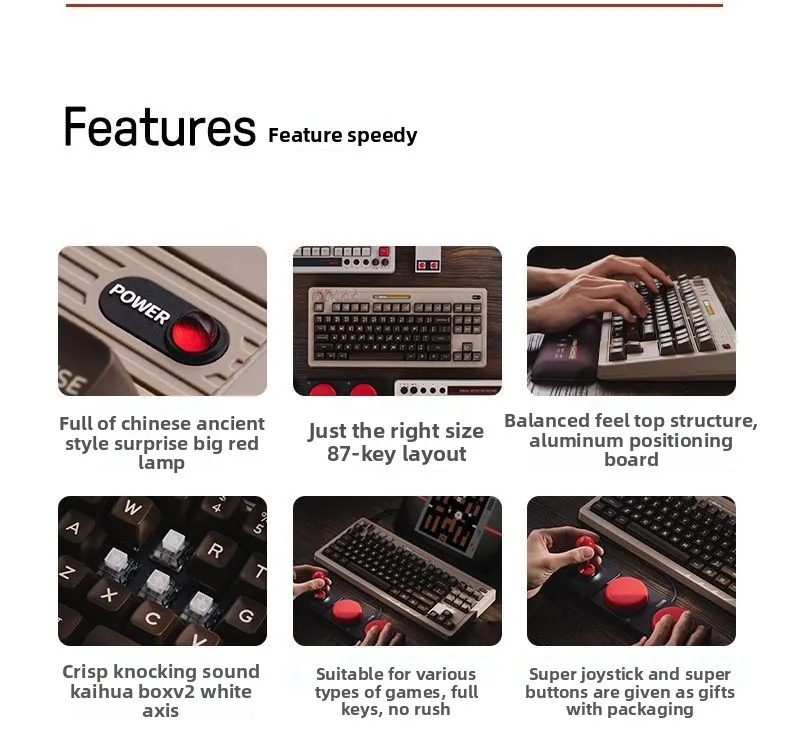 Retro87C64 Retro mechanische G – Retro Gaming Universe Bewertung und Preis