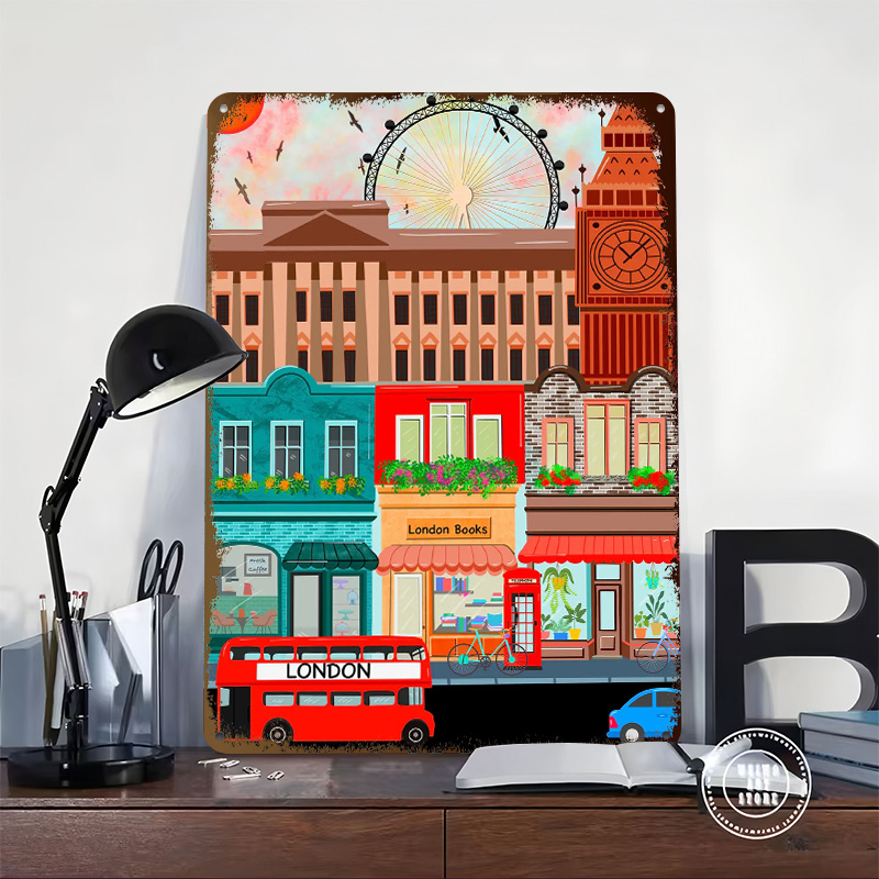 London Reise-Blechposter, indi – Retro Gaming London Bewertung und Preis
