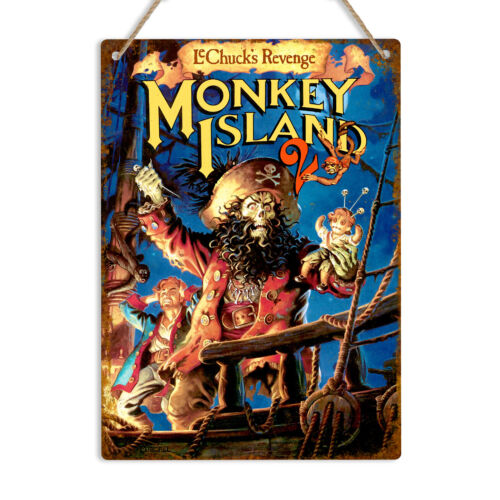 MONKEY ISLAND 2 Vintage Metall – Retro Gaming Island Bewertung und Preis