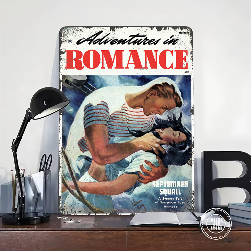 ADVENTURES IN ROMANCE Blechpos – Retro Gaming At Home Bewertung und Preis