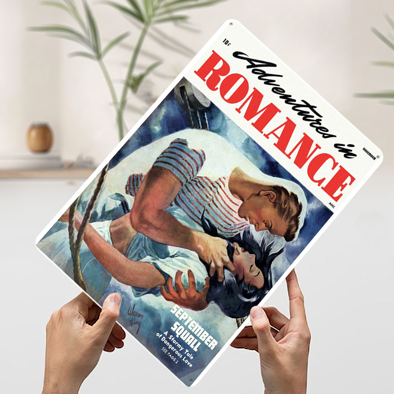 ADVENTURES IN ROMANCE Blechpos – Retro Gaming At Home Bewertung und Preis