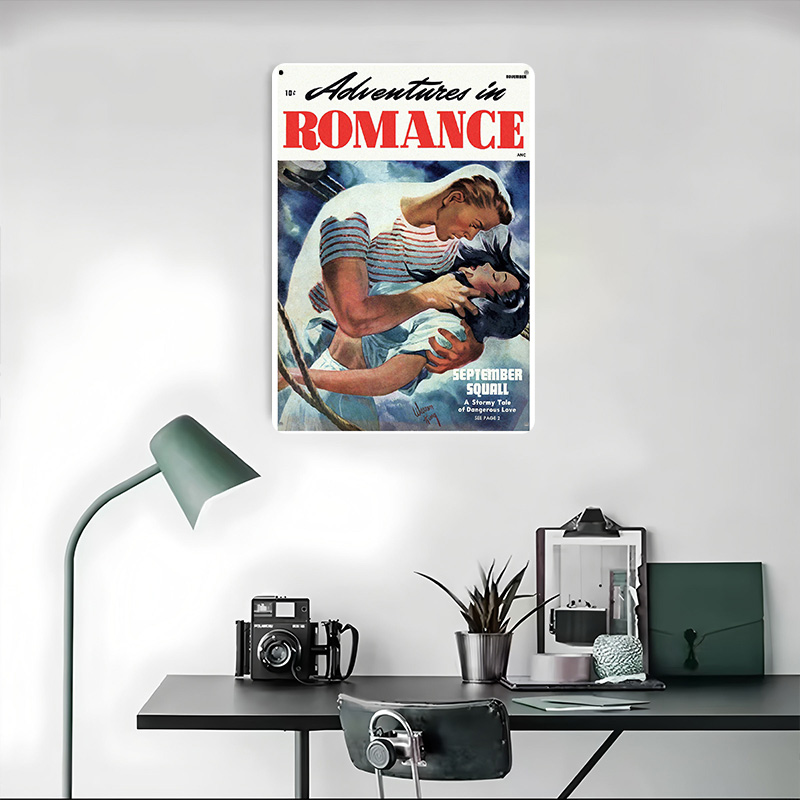 ADVENTURES IN ROMANCE Blechpos – Retro Gaming At Home Bewertung und Preis