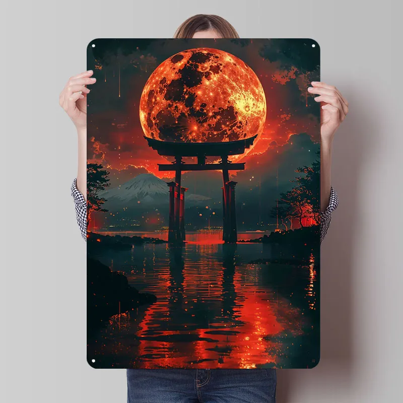 Blutmond Torii Schild Druck Me – Retro Gaming At Home Bewertung und Preis