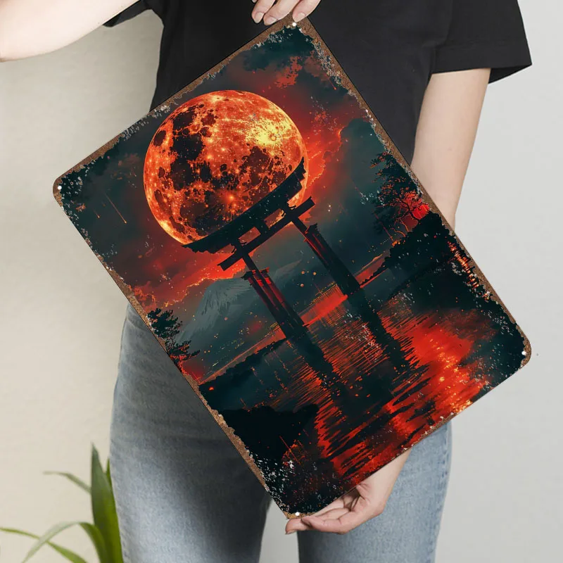 Blutmond Torii Schild Druck Me – Retro Gaming At Home Bewertung und Preis