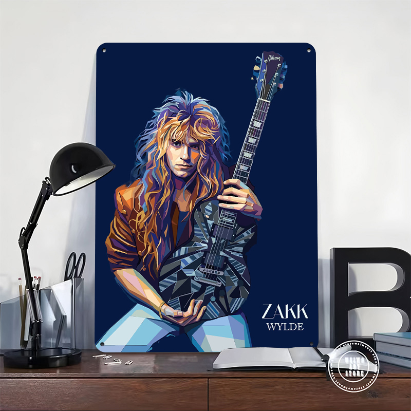Zakk Wylde Kunstporträt Metall – Retro Gaming At Home Bewertung und Preis