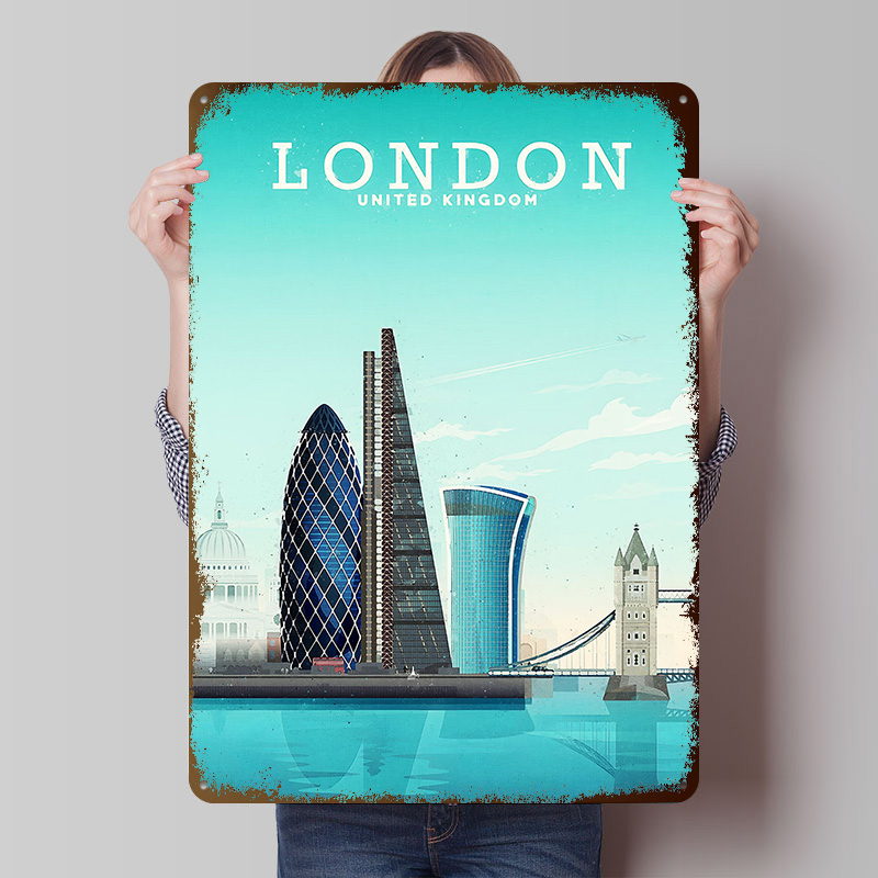 London Reise-Metallposter, ind – Retro Gaming London Bewertung und Preis