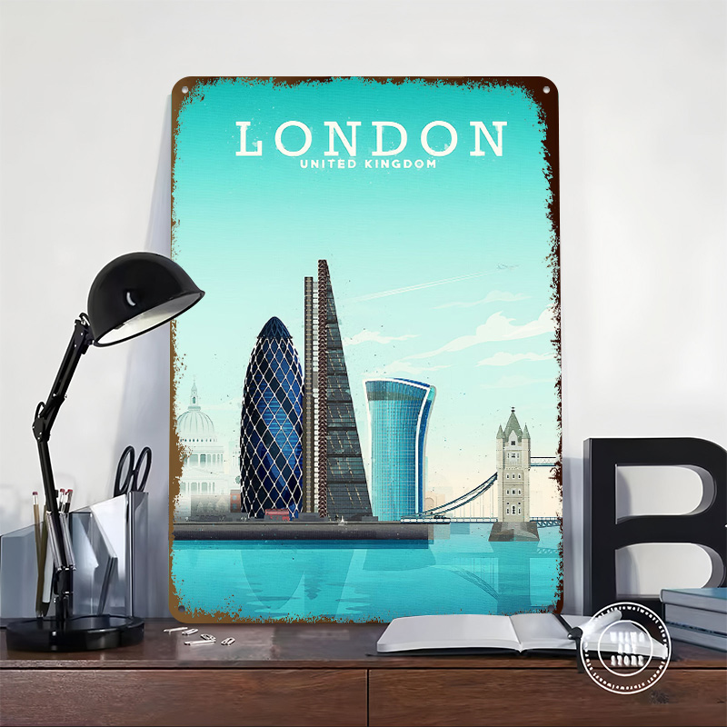 London Reise-Metallposter, ind – Retro Gaming London Bewertung und Preis