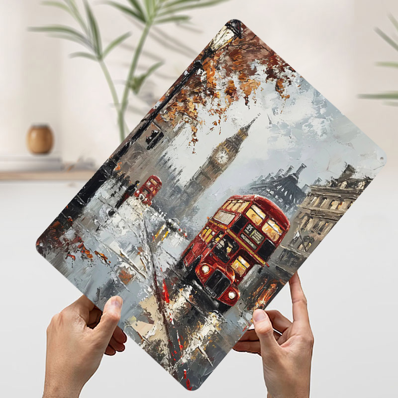 London Bus Charm Metallposter  – Retro Gaming London Bewertung und Preis