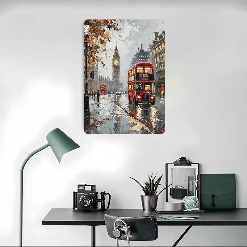 London Bus Charm Metallposter  – Retro Gaming London Bewertung und Preis