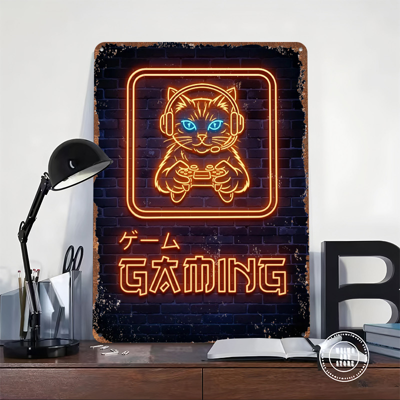 Neon-Gaming-Katzen-Poster, per – Retro Gaming At Home Bewertung und Preis