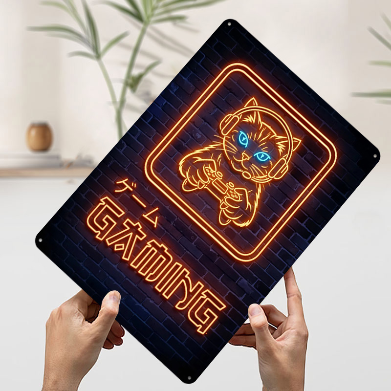 Neon-Gaming-Katzen-Poster, per – Retro Gaming At Home Bewertung und Preis