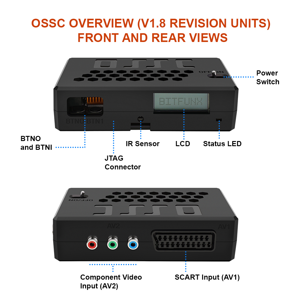 OSSC Upscaler HDMI ™   Konvert – Retro Gaming Hard Drive Bewertung und Preis